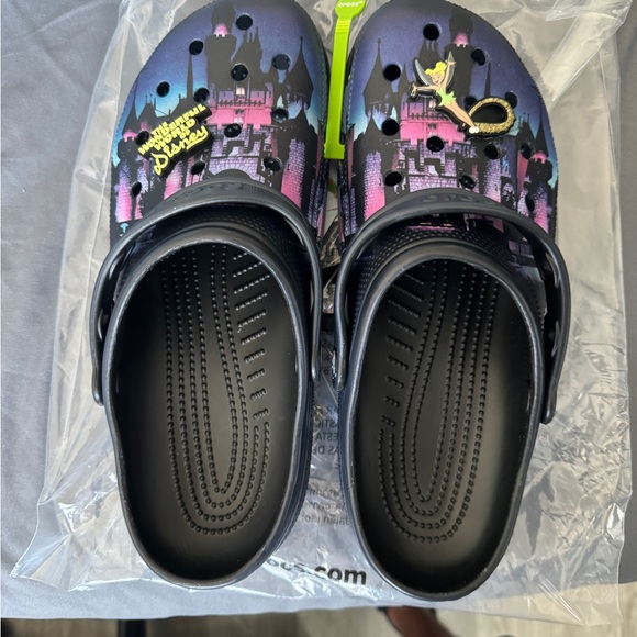 Disney Parks Tinker Bell Wonderful World of Disney 100th Crocs Purple 10M/12W - Picture 6 of 12
